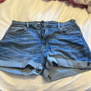 Womens Levi Denim Shorts Size 8 W29